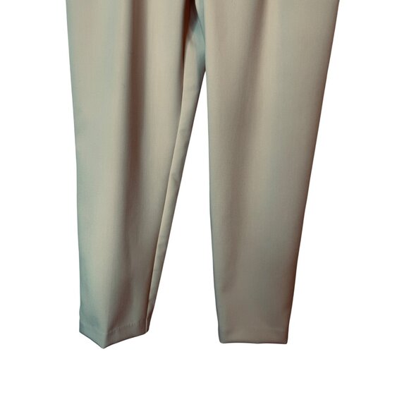 ZARA Womens Beige Trousers Size L Polyester/Viscose Blend - Picture 14 of 16